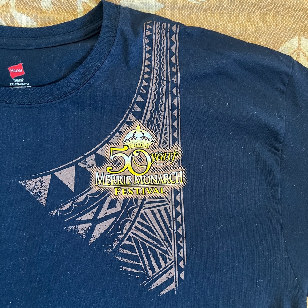 MERRIE MONARCH HULA TEE SHIRT 50th 2XL - Picture 4 of 6